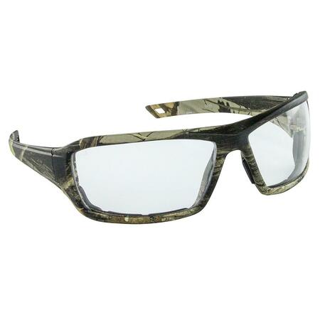 TOUCH OF MAKEUP Camo Safety Glasses with Clear Lens, Dry Forest TO96134